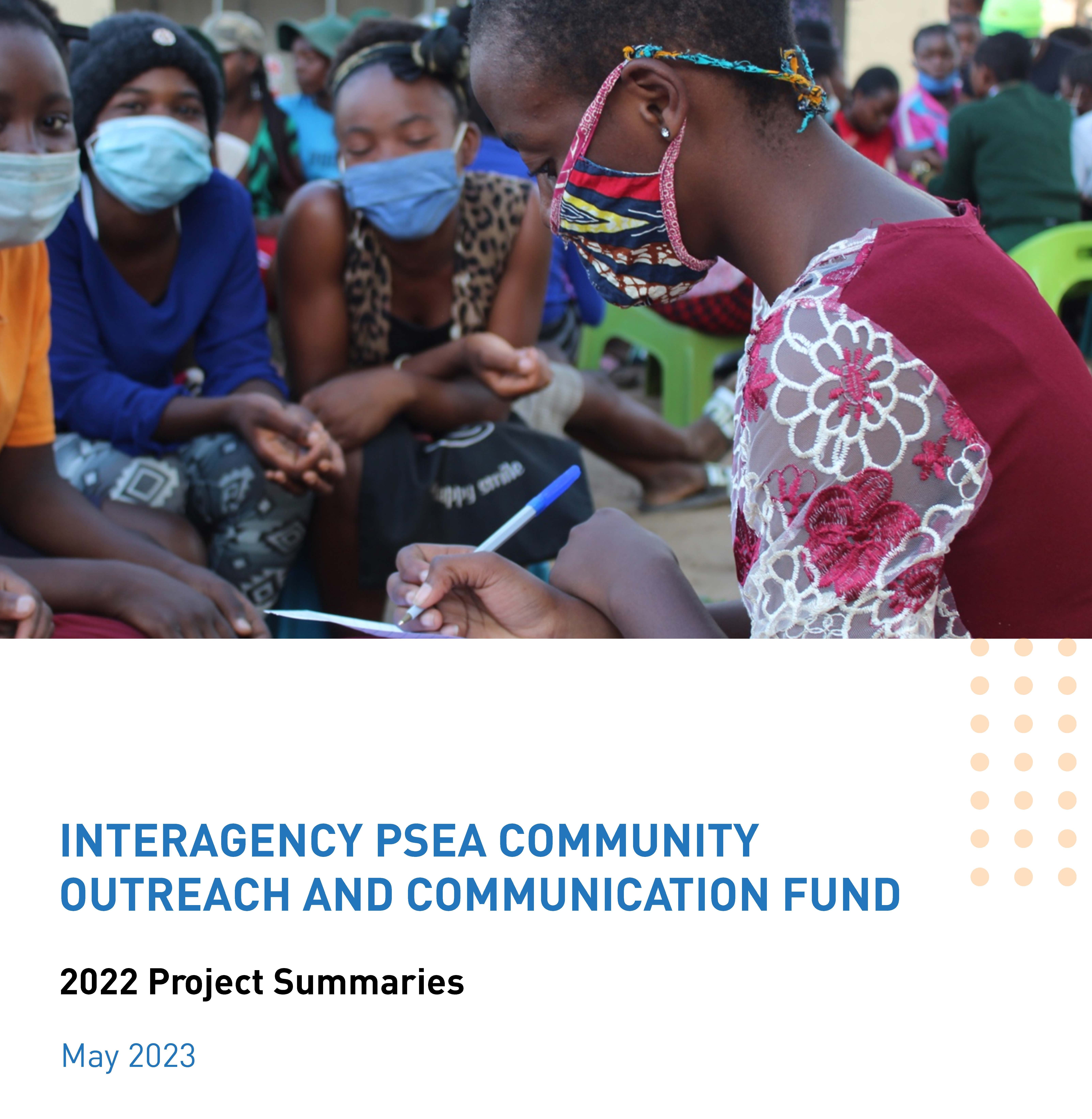 Interagency PSEA Community Oution Fund - 2022 PSEA Summaries 2