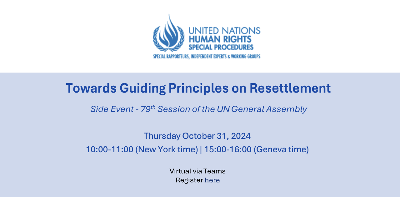 UNHRSP Side event 31 oct2024