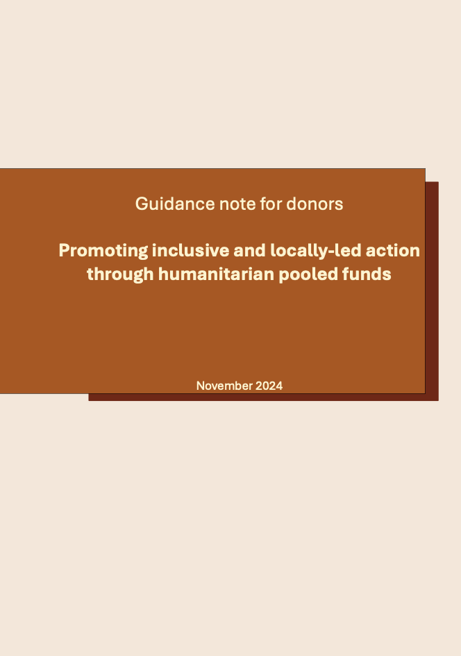 Guidance note donors pf